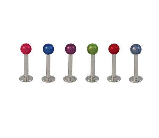 Piercing Labret Acier Chirurgical 316L Vendu Par 6