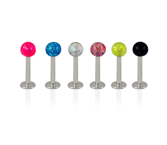 Piercing Labret Acier Chirurgical 316L Vendu Par 6