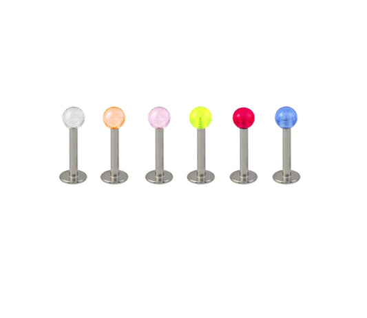 Piercing Labret Fluo Vendu Par 6 Pcs