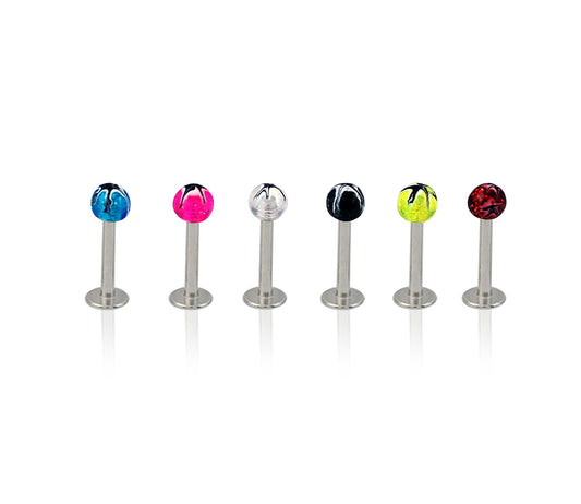 Piercing Labret Acier Chirurgical 316L Vendu Par 6
