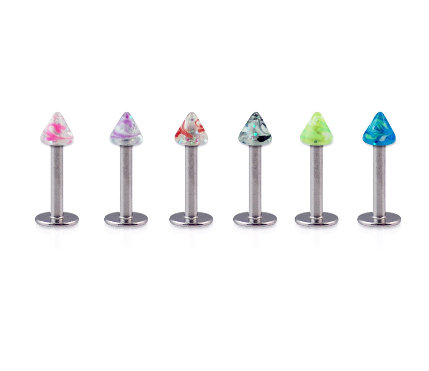 Piercing Labret Acier Chirurgical 316L Vendu Par 6