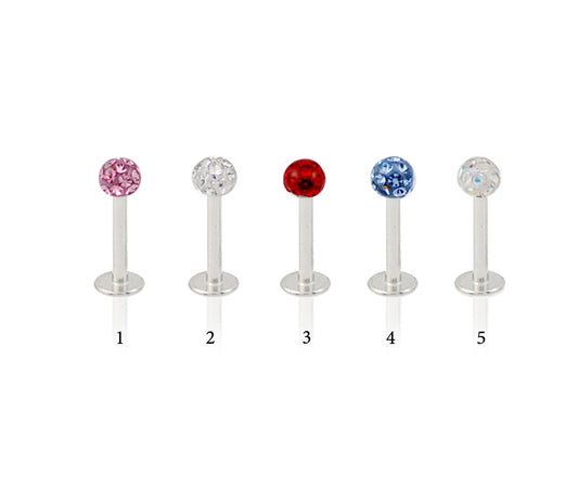 Piercing Labret Acier Chirurgical 316L - Multi