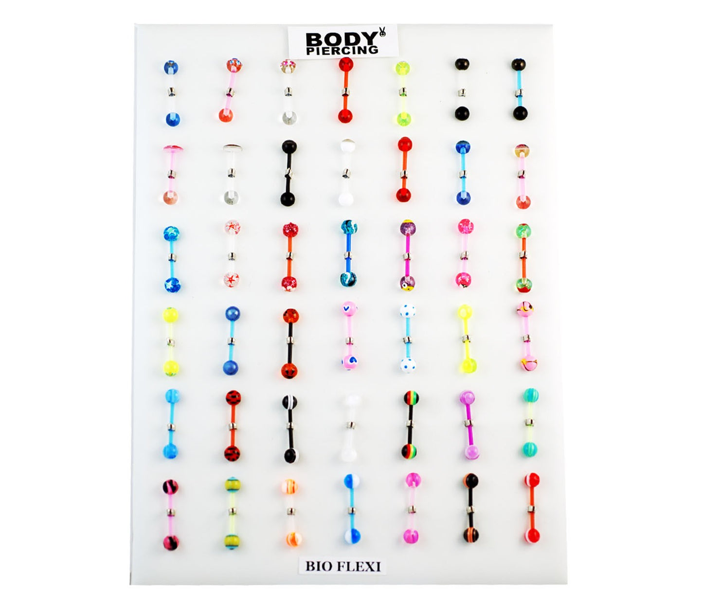 Presentoire Piercing Langue Tige Bio 42Pcs