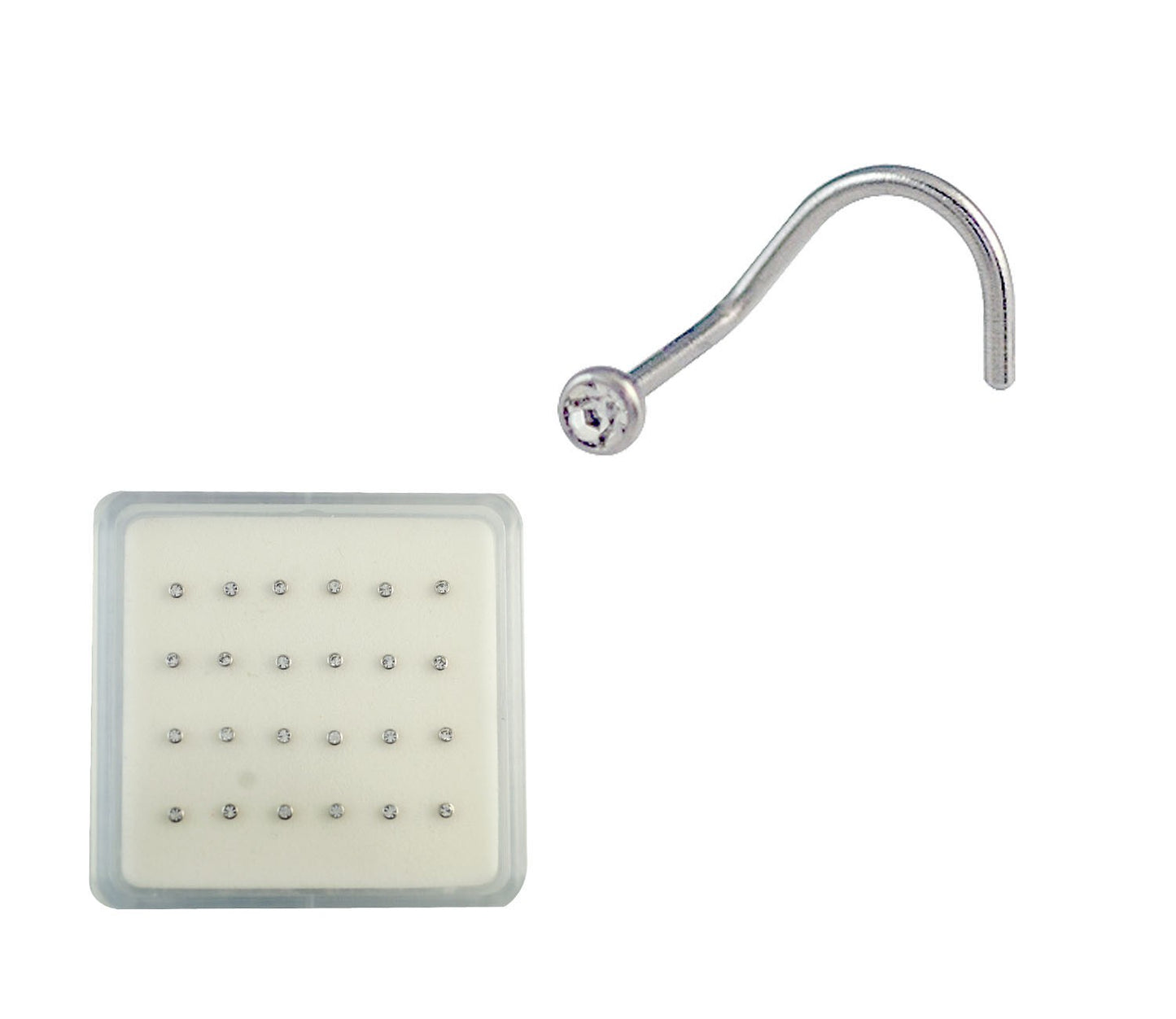 Piercing De Nez Acier Chirurgical 316L 24Pcs