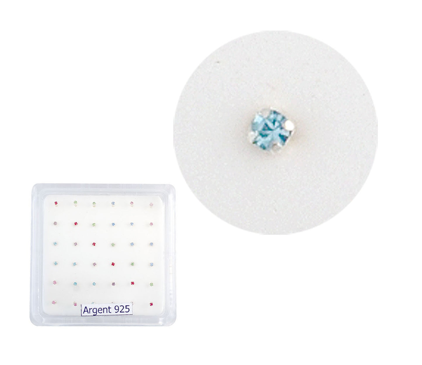 Piercing De Nez Argent 0,05G/1Prs / 36Pcs