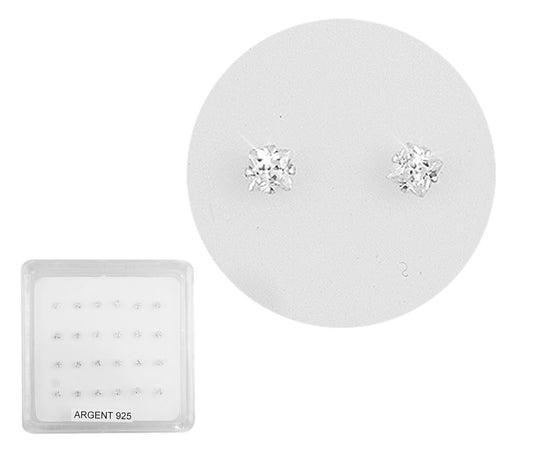 Piercing De Nez Argent Zirconium 0,05G/1Prs / 24Pc