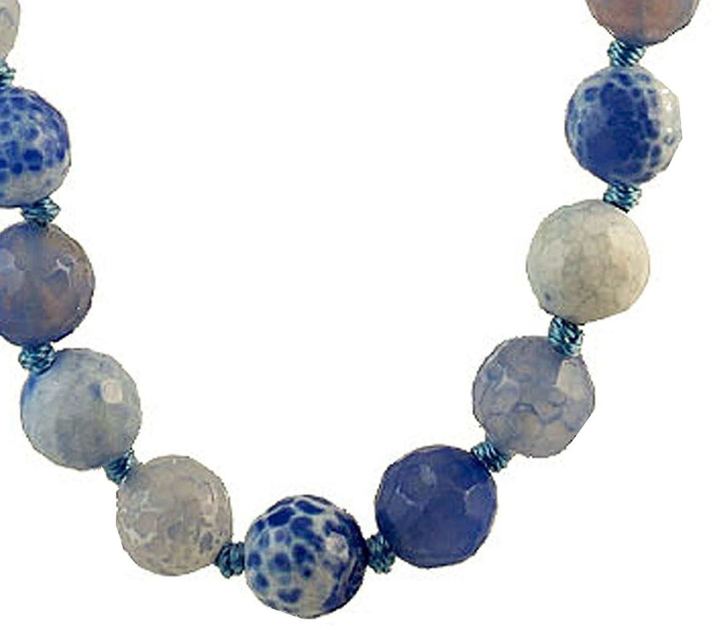 Collier Pierre Naturelle Agate Teintée Facette