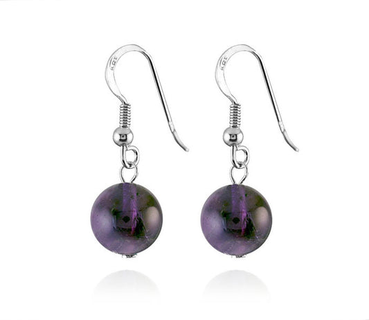 Boucles D'Oreilles Argent 925 Améthyste