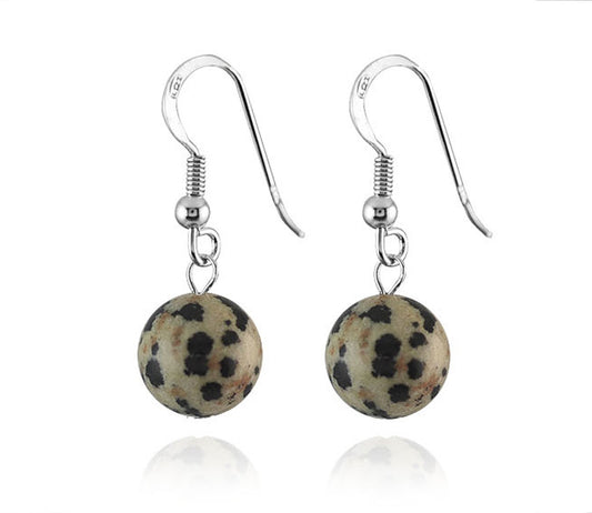Boucles D'Oreilles Argent 925 Agate