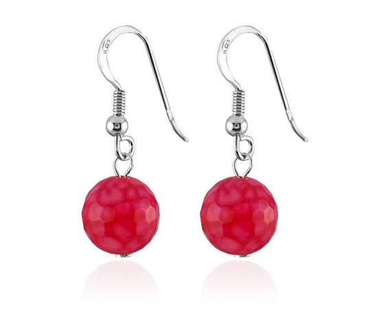 Boucles D'Oreilles Argent 925 Agate