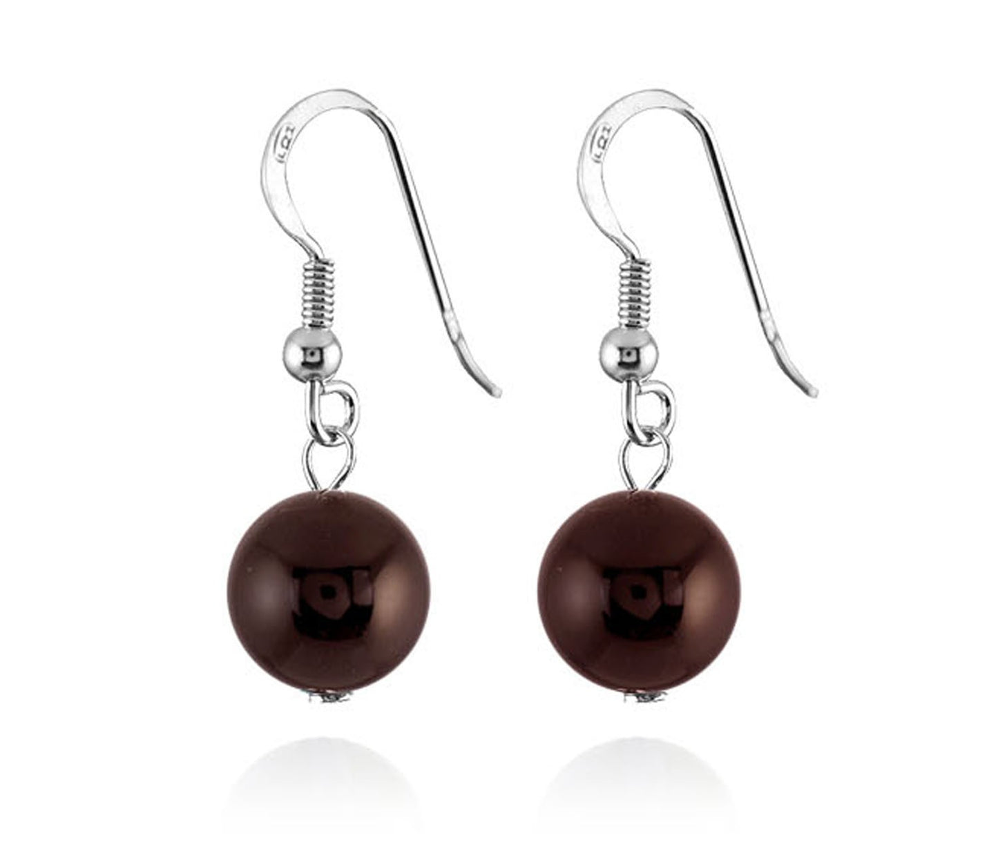 Boucles D'Oreilles Argent 925 Grenat