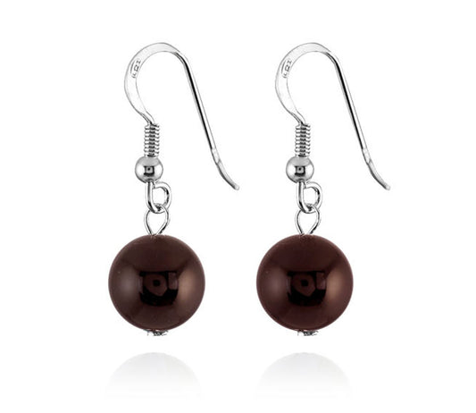 Boucles D'Oreilles Argent 925 Grenat