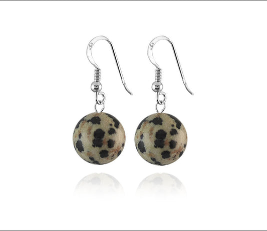 Boucles D'Oreilles Argent 925 Agate