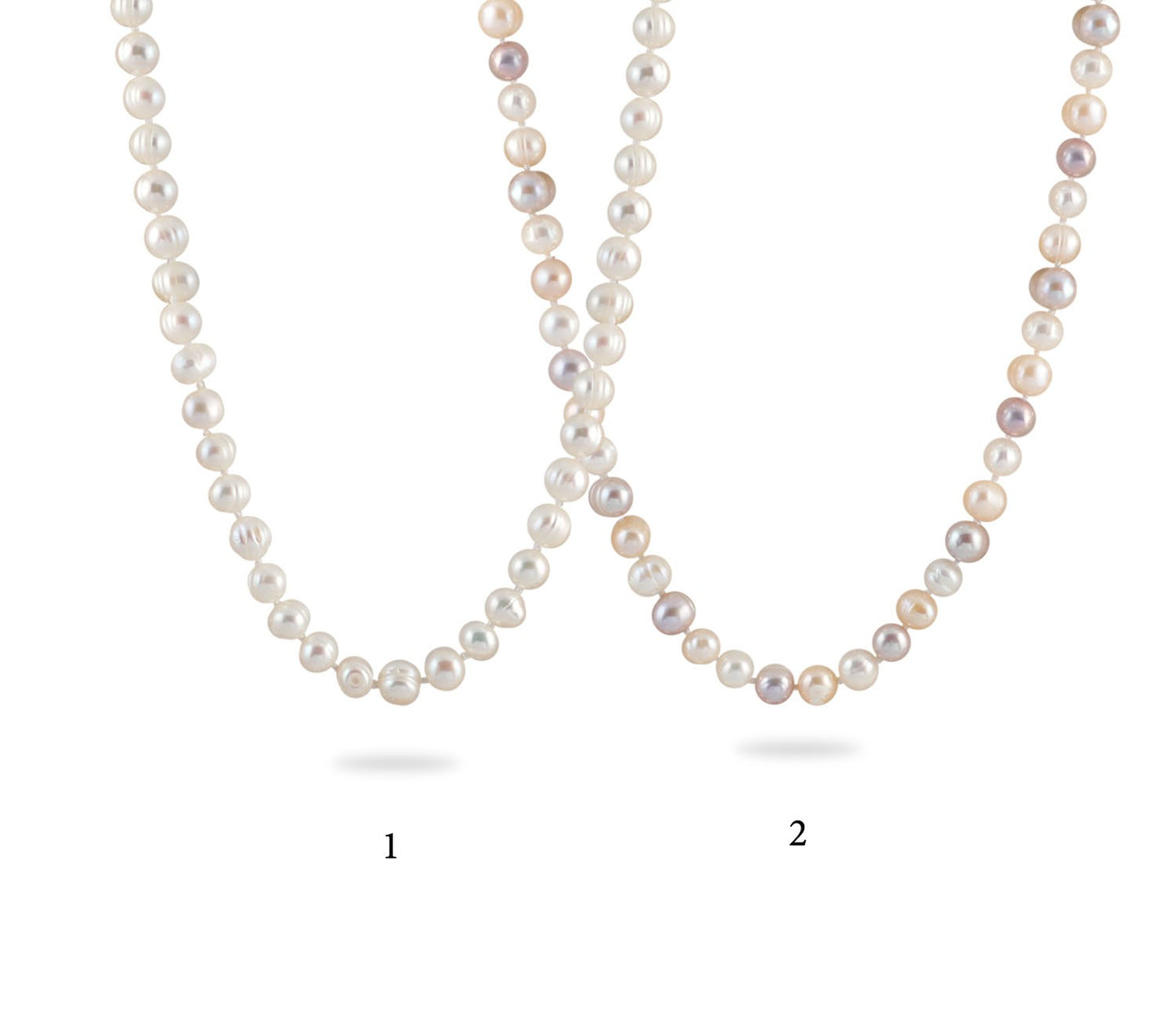 Collier Perle D Eau Douce 60Cm