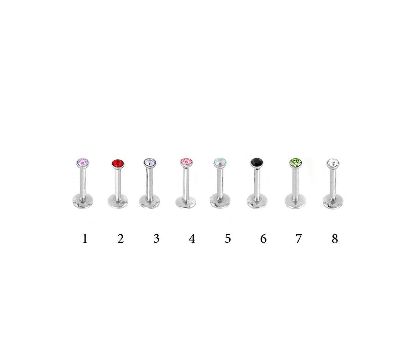 Piercing Labret Acier Chirurgical 316L