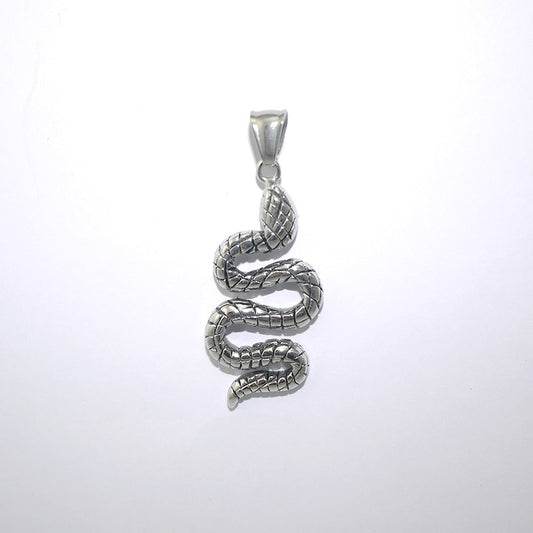 Pendentif Acier Serpent
