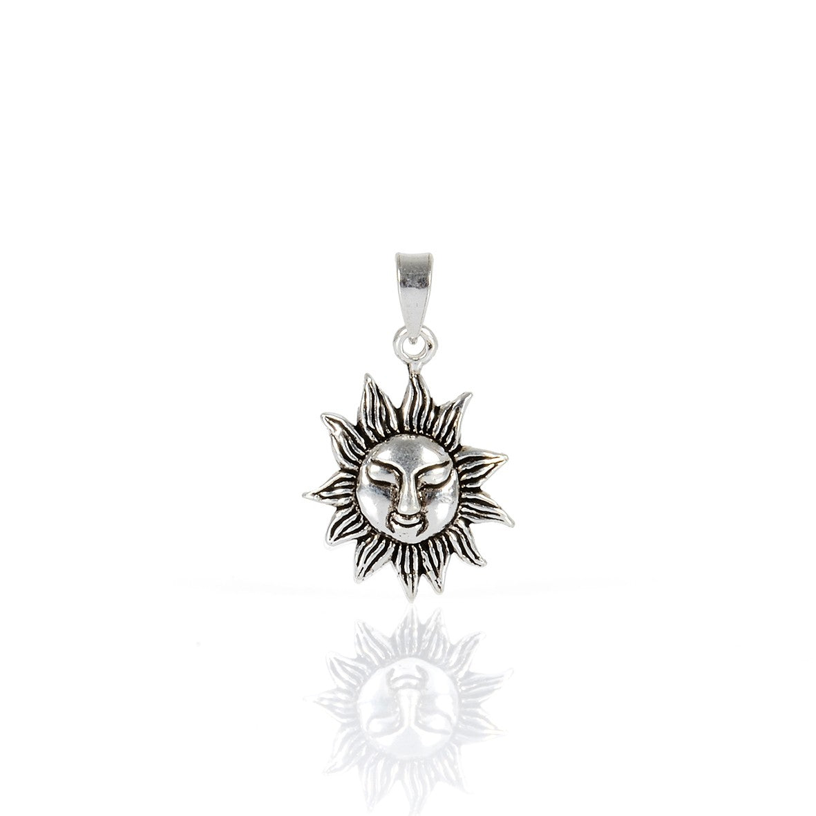 Pendentif Argent Massif Soleil