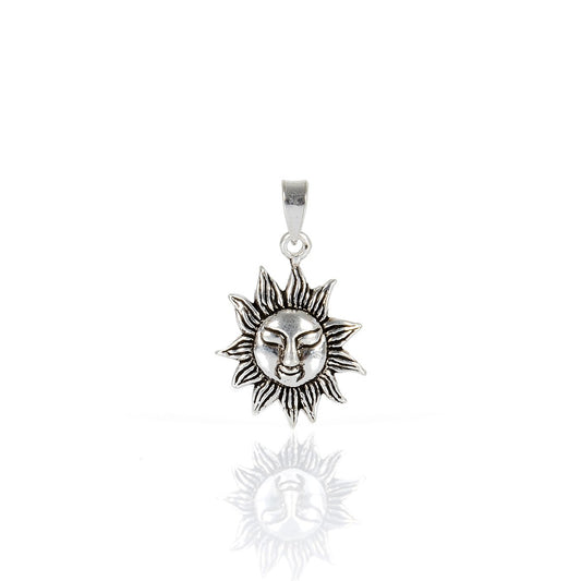 Pendentif Argent Massif Soleil