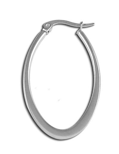 Bo Créoles Acier Ovale