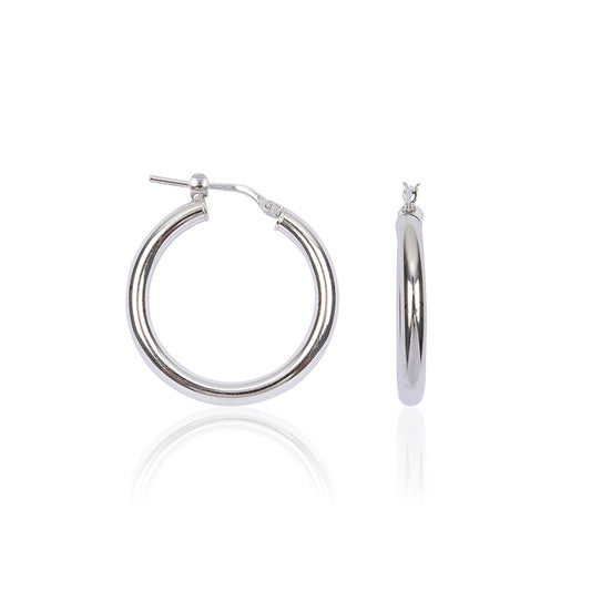 Bo Créole Argent 20Mm Fin