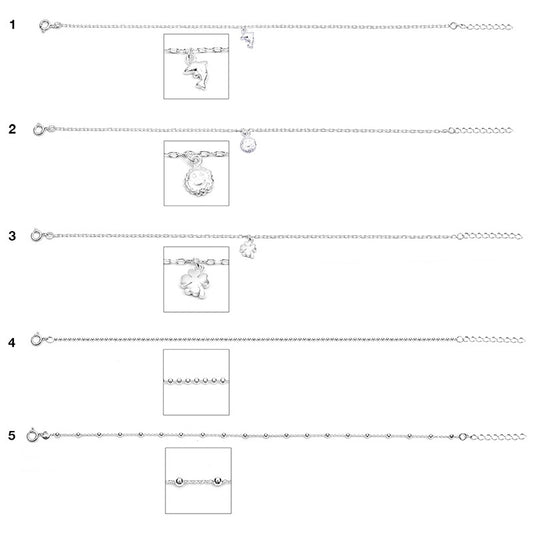 Bracelet Argent Cheville