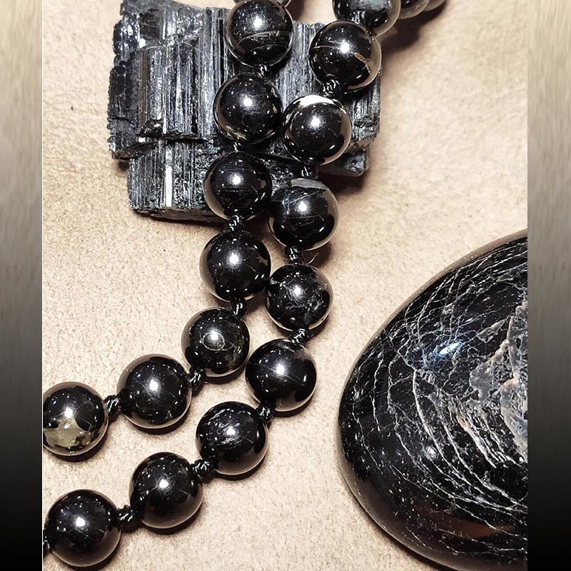 Collier Pierre Naturelle Tourmaline Noire
