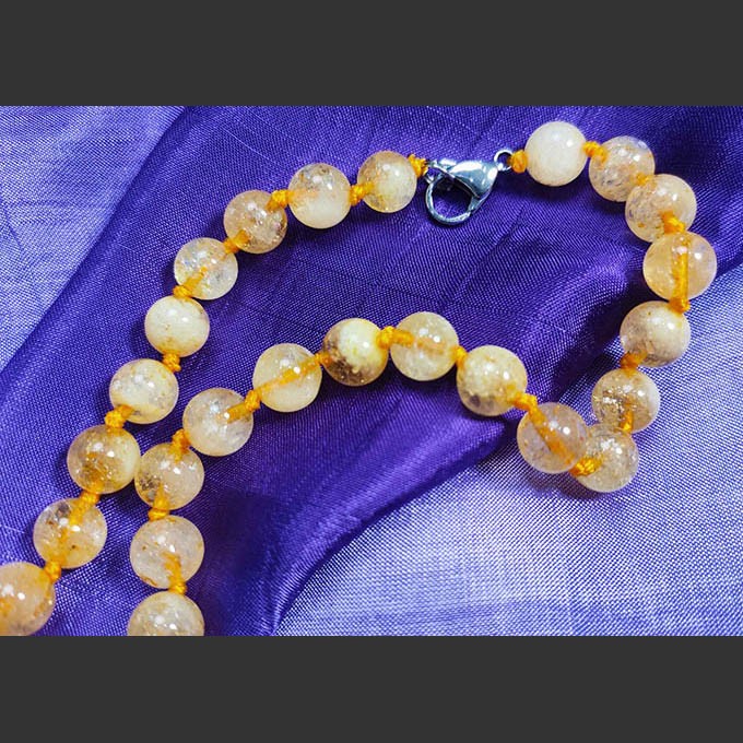 Collier Pierre Naturelle Citrine