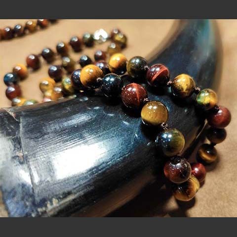 Collier Pierre Naturelle 3 Yeux