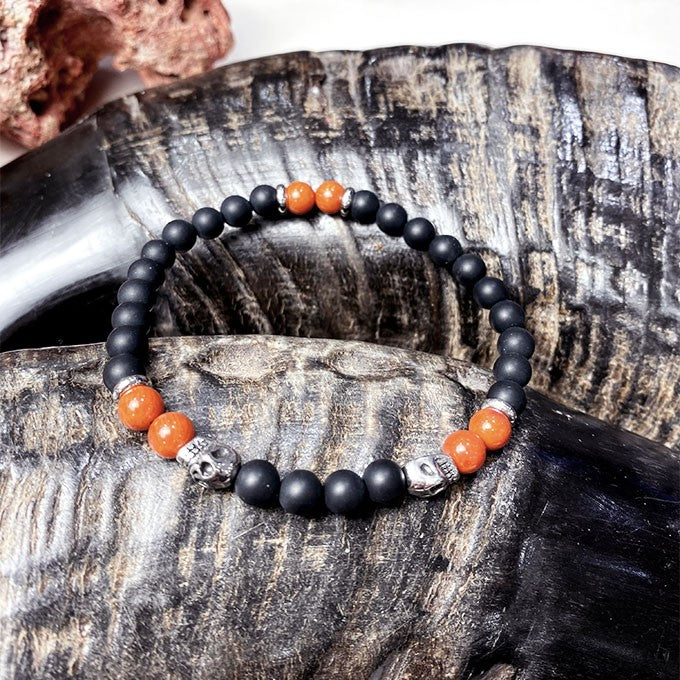 Bracelet Homme Pierre Naturelle Et Acier