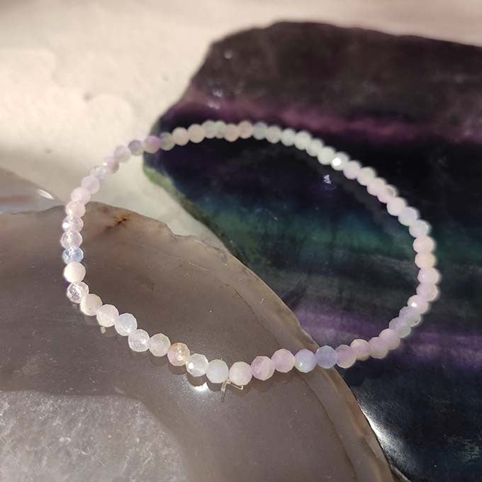 Bracelet Morganite Facettée