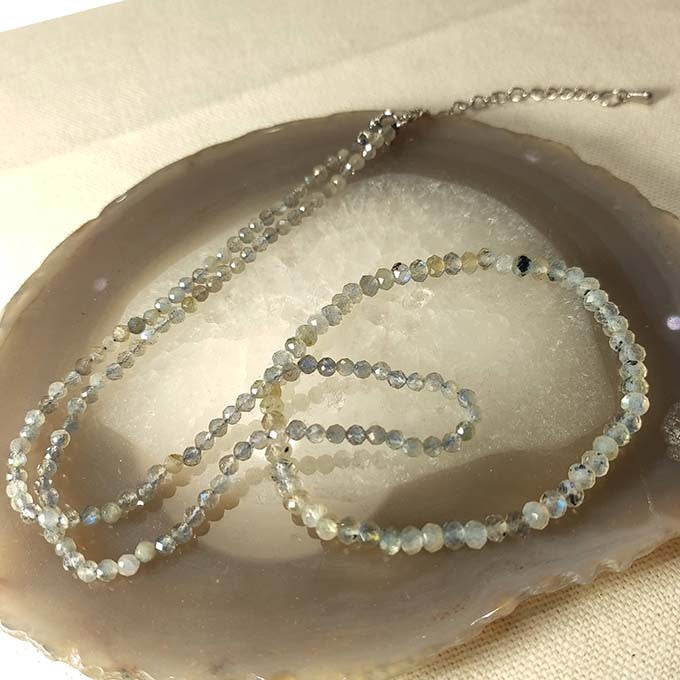 Bracelet Labradorite Facettée