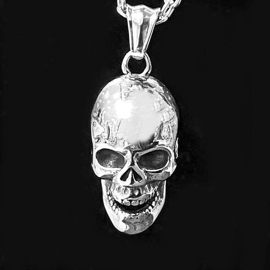 Pendentif Acier Inoxydable Tête De Mort
