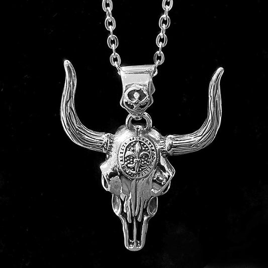 Pendentif Acier Inoxydable Taureau