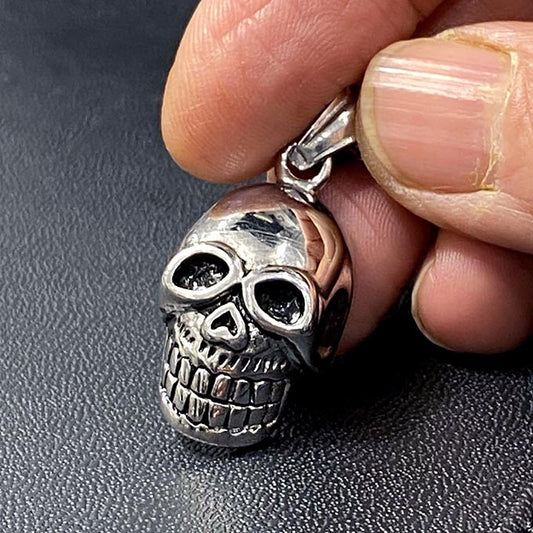 Pendentif Acier Inoxydable Tête De Mort