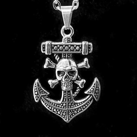 Pendentif Acier Inoxydable Tête De Mort