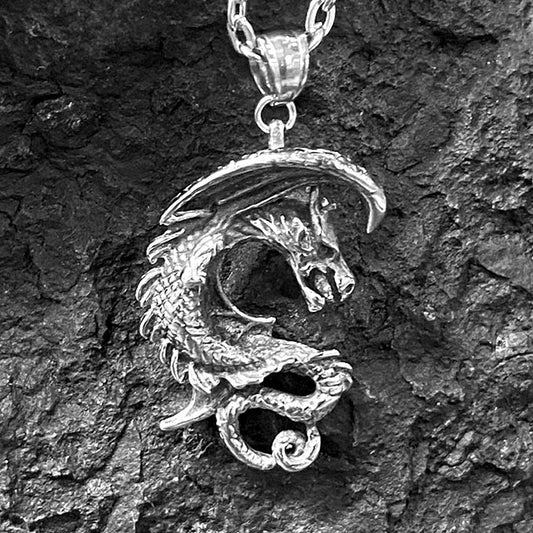 Pendentif Acier Inoxydable Dragon