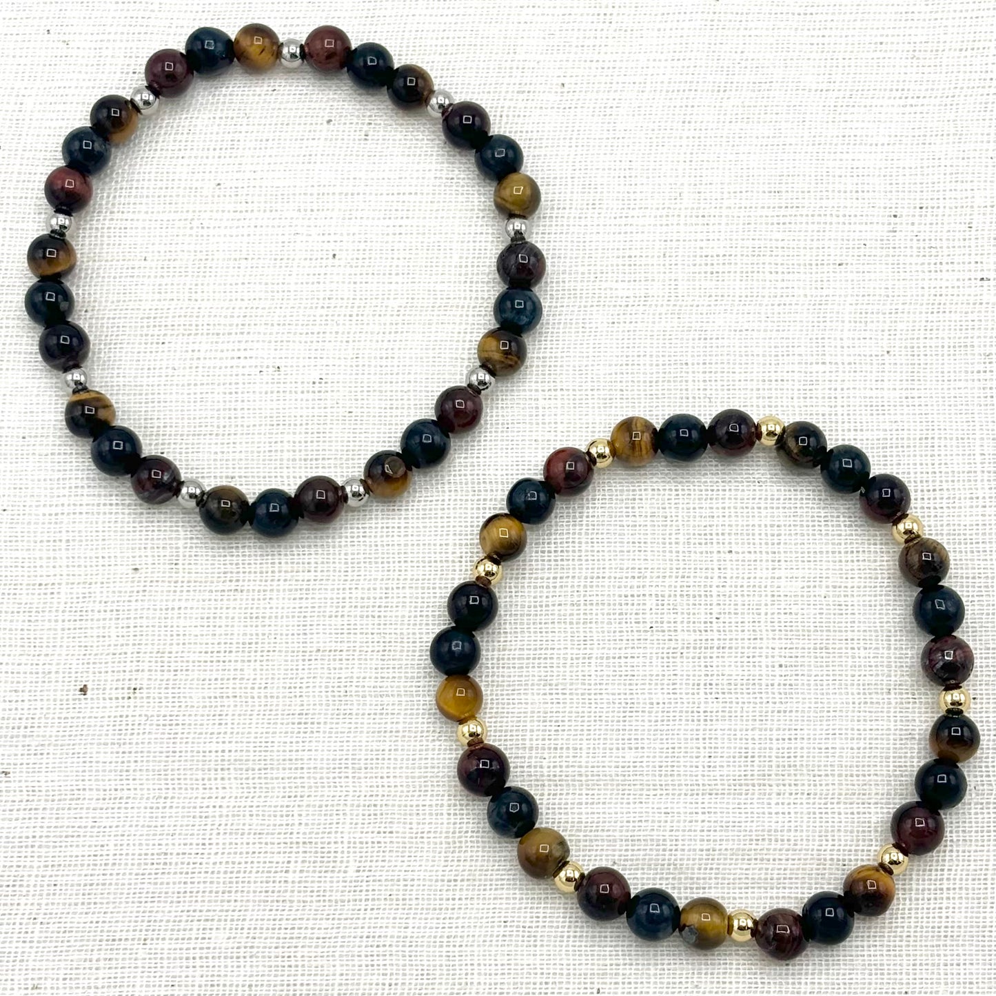 Bracelet Homme En Pierre Naturelle Et Acier Inoxydable