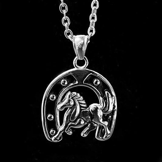 Pendentif Acier Inoxydable Fer À Cheval