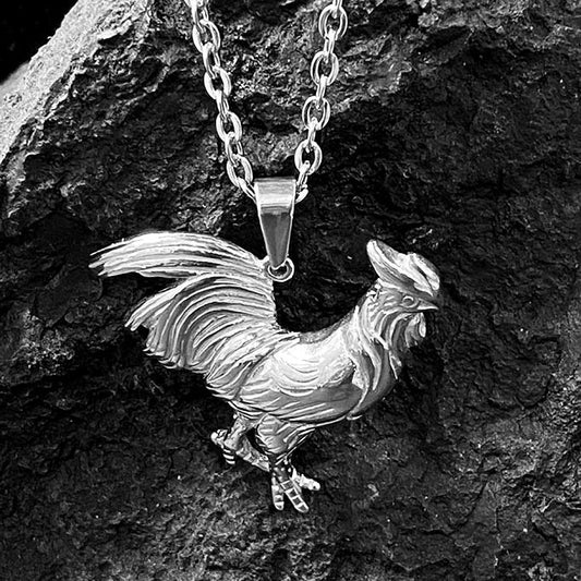 Pendentif Acier Inoxydable Poulet