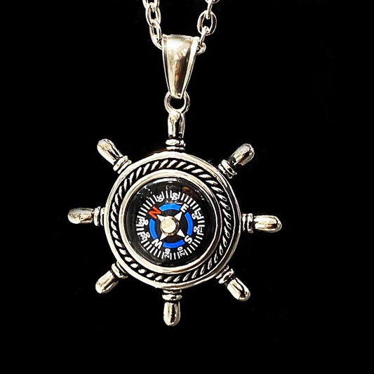Pendentif Acier Inoxydable Boussole