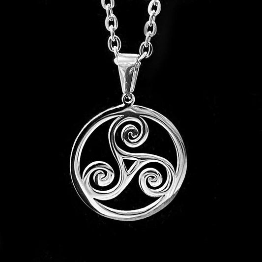 Pendentif Acier Inoxydable Triskel