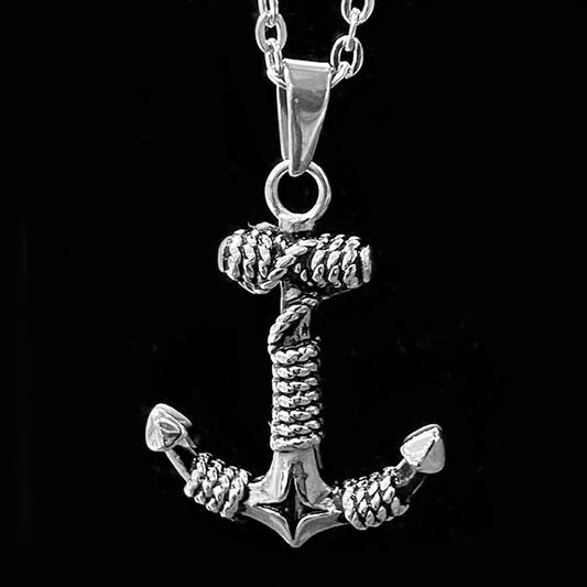 Pendentif Acier Inoxydable Ancre Marine