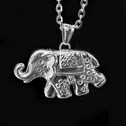 Pendentif Acier Inoxydable Éléphant