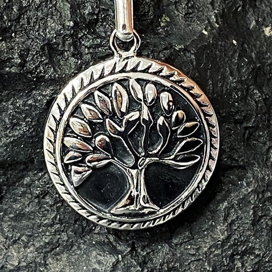 Porte-Clé En Acier Inoxydable Arbre De Vie