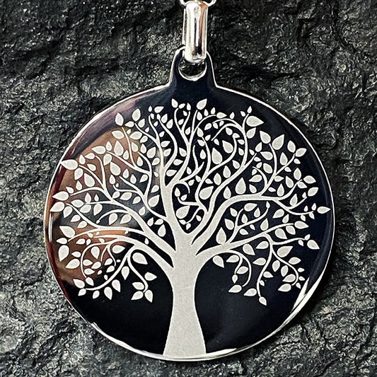 Porte-Clé En Acier Inoxydable Arbre De Vie