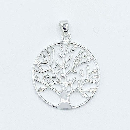 Pendentif Argent Massif Arbre De Vie 2.92G