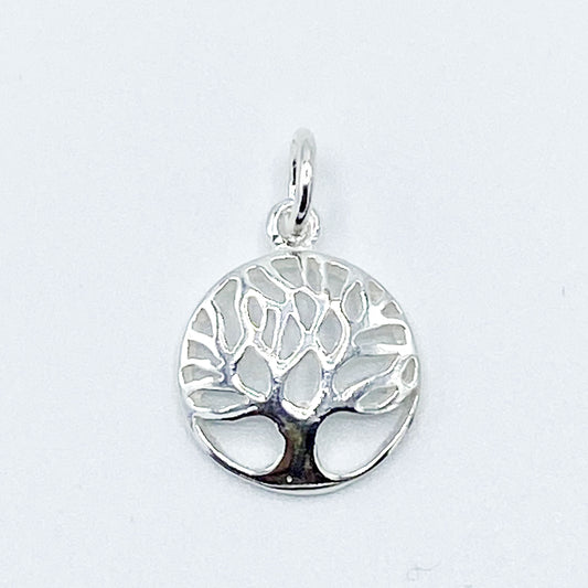 Pendentif Argent Massif Arbre De Vie 1G