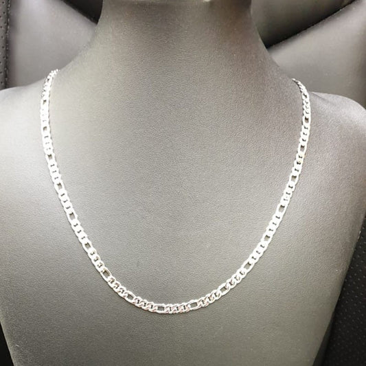 Collier Chaine En Acier Figaro 50Cm