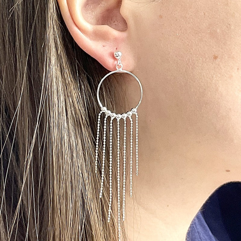 Boucles d'Oreilles Argent 925 Massif 3.73G