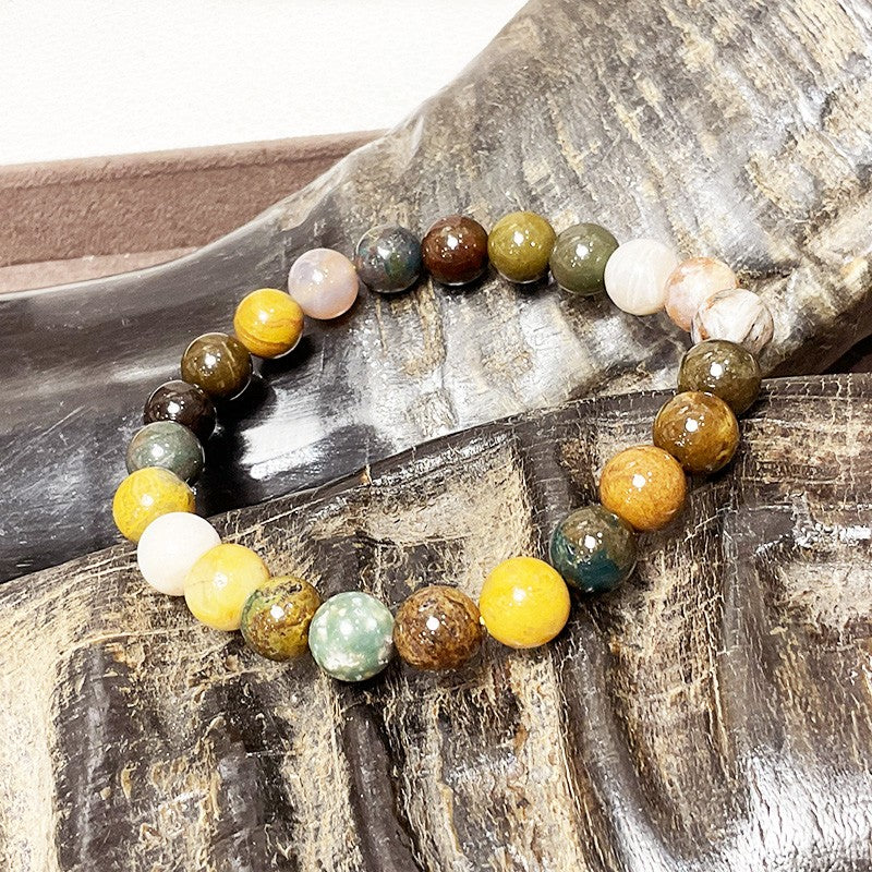 Bracelet Pierre Naturelle Jaspe Océan